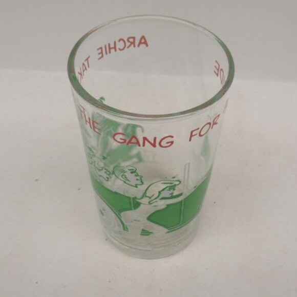 1971 ARCHIE Comic Taking the Gang For A Ride 4 1/4 In High Glass Juice Tumbler - Picture 5 of 5